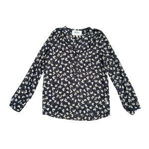 Stitch Fix Alice Blue Sheer Floral long sleeve Shirt